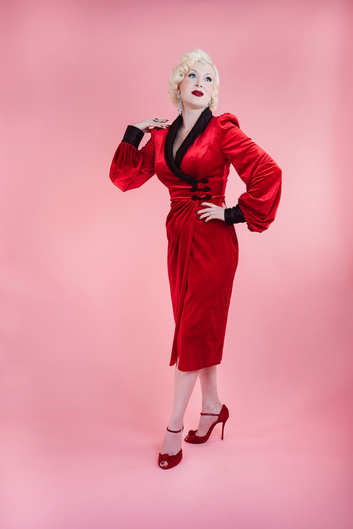Sinatra Smoking Jacket Dress
