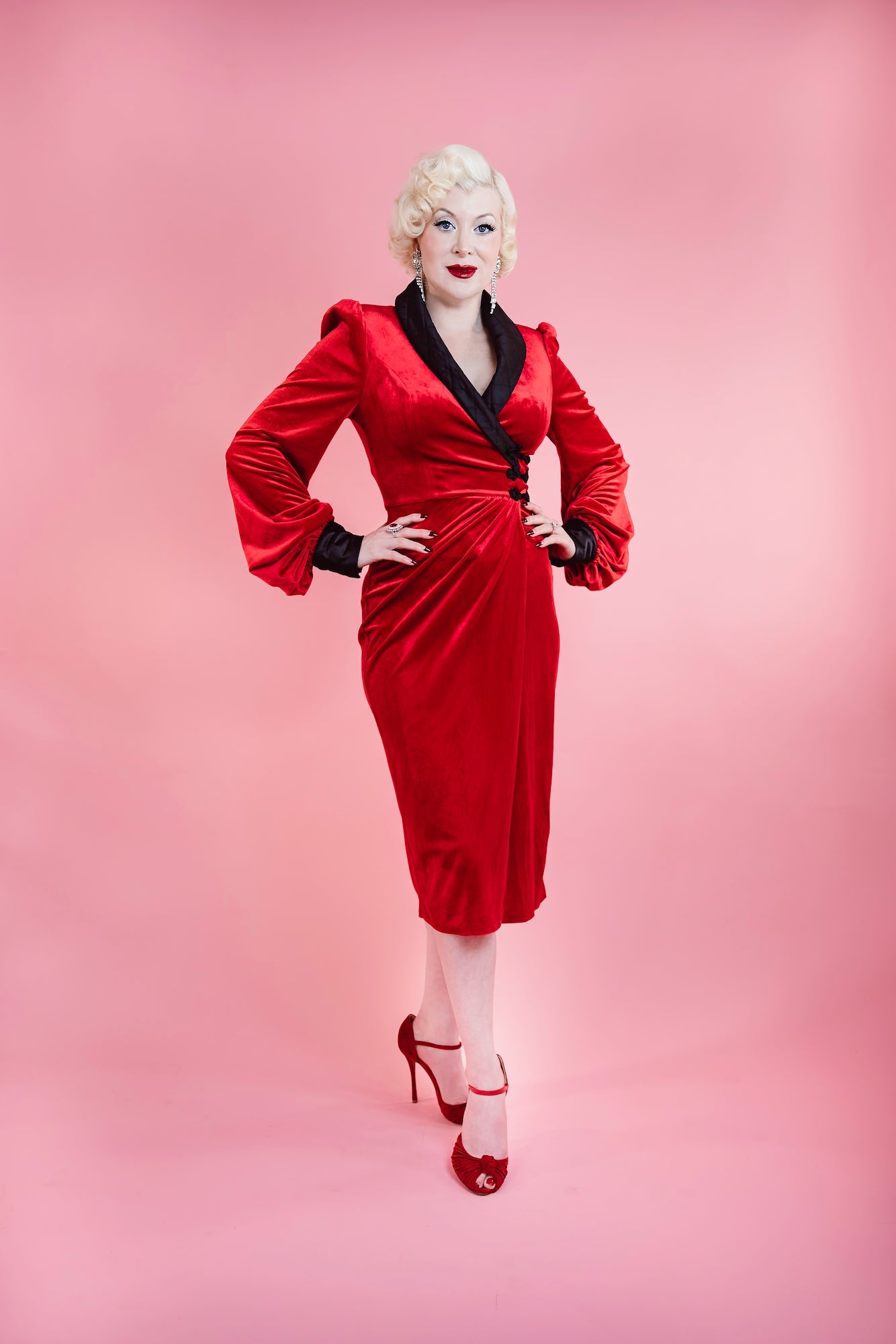 Sinatra Smoking Jacket Dress